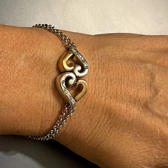 Brighton Jewelry - 🎉HP!!🎉 Brighton Interlocked Hearts Bracelet